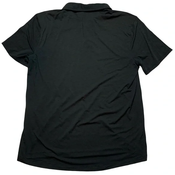 Lululemon Athletica Black Polo Shirt Mens Size Large - Picture 2 of 5